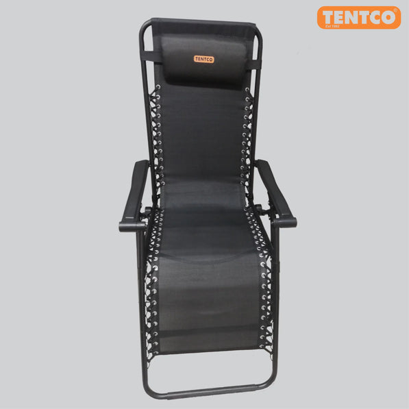 Recliner Lounger Chair – Steel Frame Outdoor Camping Chair (130kg Rated)