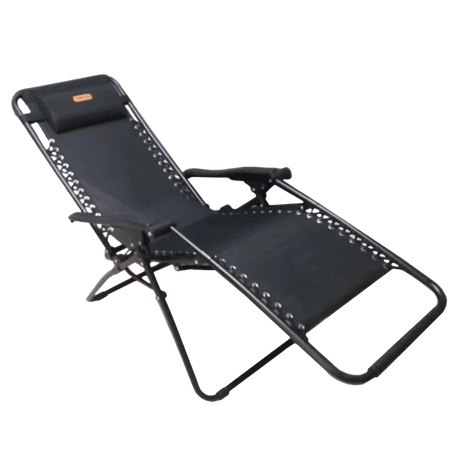 Recliner Lounger Chair – Steel Frame Outdoor Camping Chair (130kg Rated)
