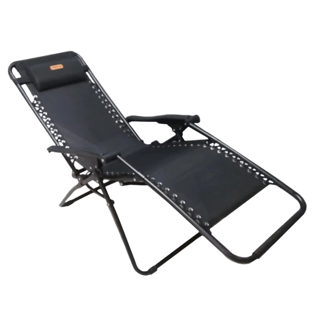 Recliner Lounger Chair – Steel Frame Outdoor Camping Chair (130kg Rated)