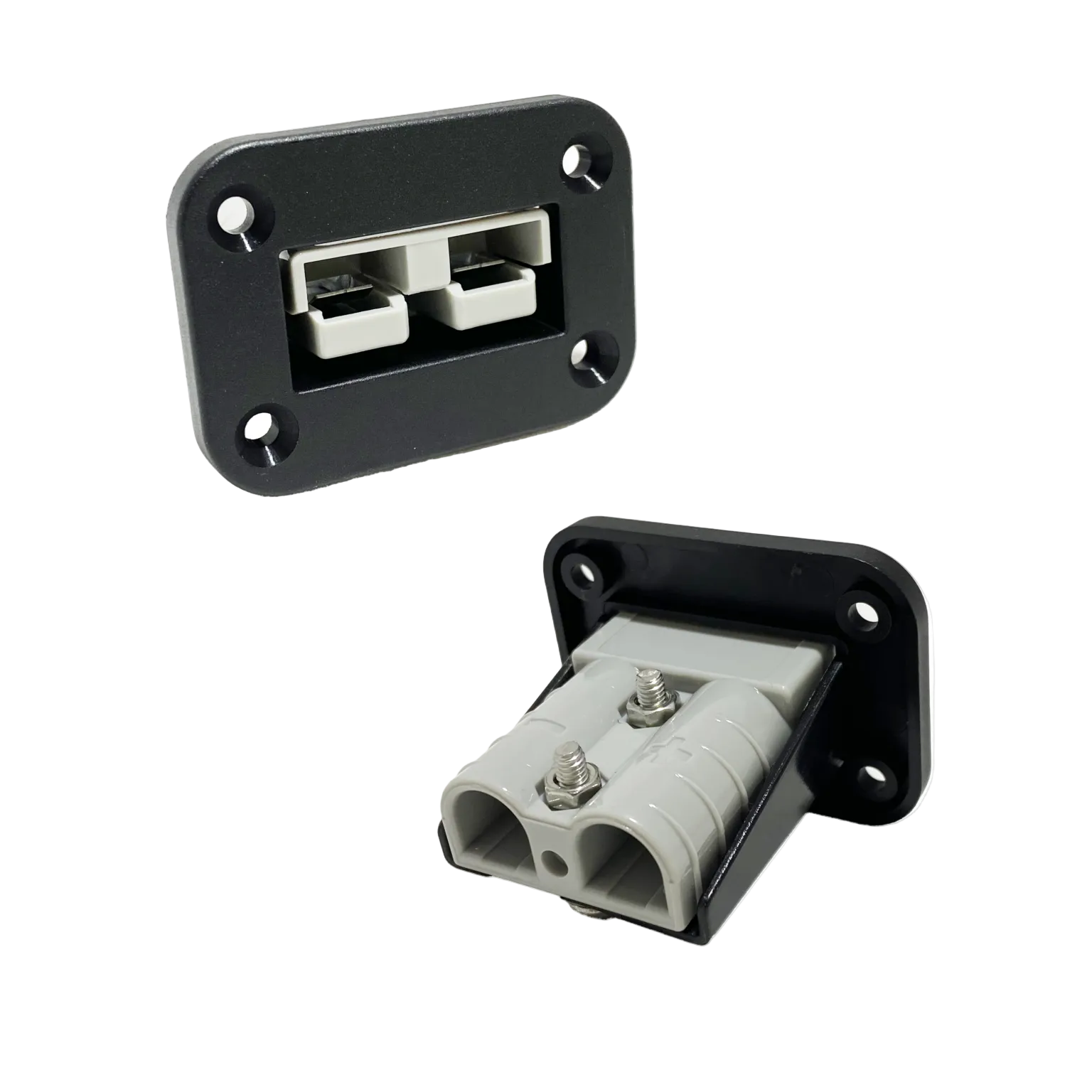 Single Anderson Connector Panel – Blank Flush Mount Plate for 50A Connector
