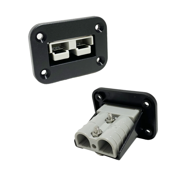 Single Anderson Connector Panel – Blank Flush Mount Plate for 50A Connector