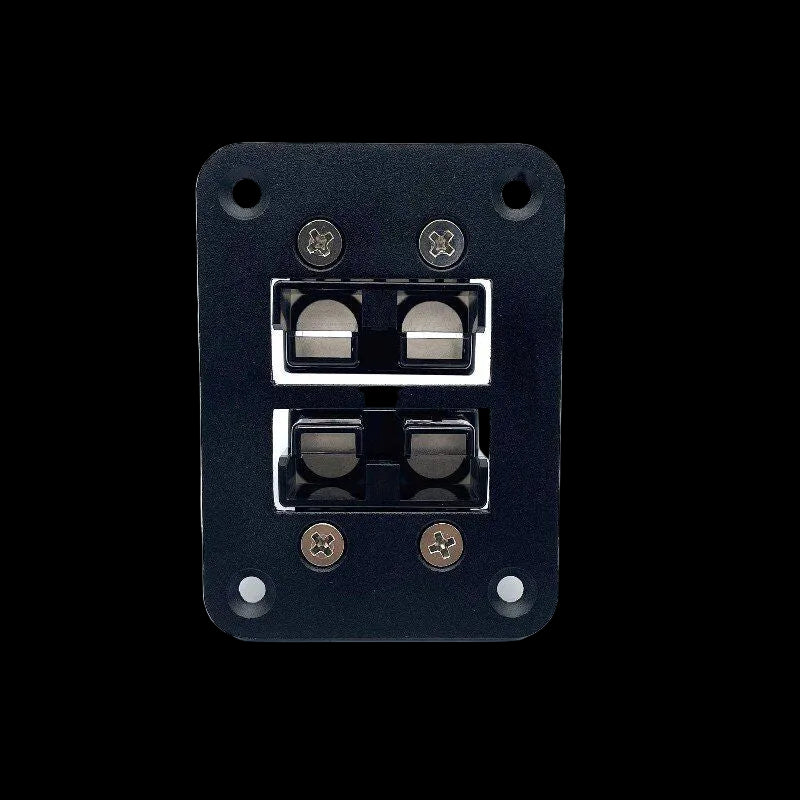 Dual 50 Amp Anderson Connector Panel – Flush Mount with 2 x Grey Connectors
