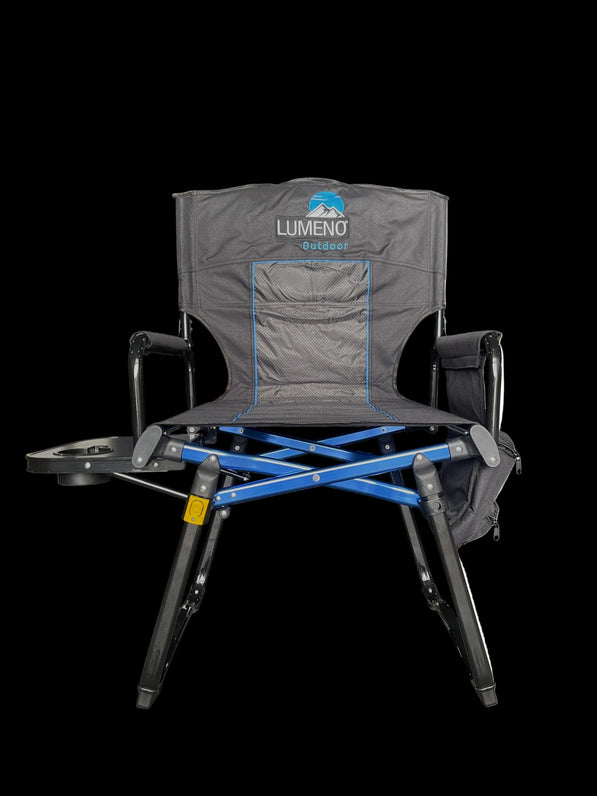 Lumeno Camping Chair – Heavy Duty Folding Outdoor Chair with Carry Bag