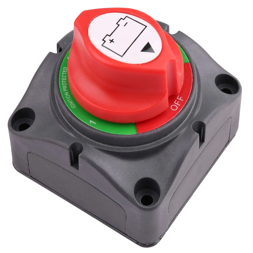 Lumeno Battery Cut Off Switch 12–48V DC – Heavy Duty 275A Isolator for 4x4, Dual Battery & Overlanding