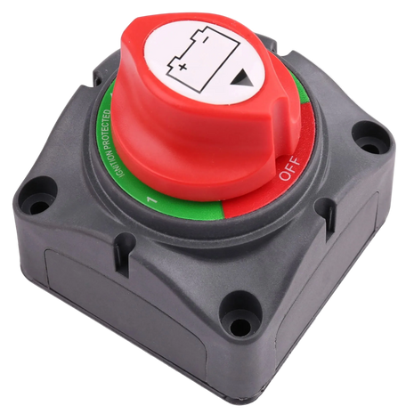 Lumeno Battery Cut Off Switch 12–48V DC – Heavy Duty 275A Isolator for 4x4, Dual Battery & Overlanding