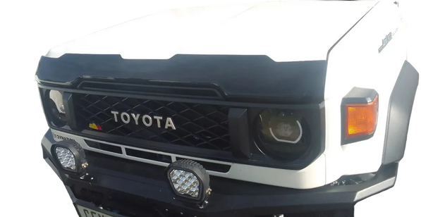Toyota Land Cruiser 70 Series Bonnet Guard & Weather Guards | Matt Black (2024+)