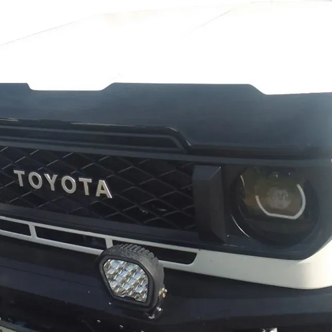 Toyota Land Cruiser 70 Series Bonnet Guard & Weather Guards | Matt Black (2024+)