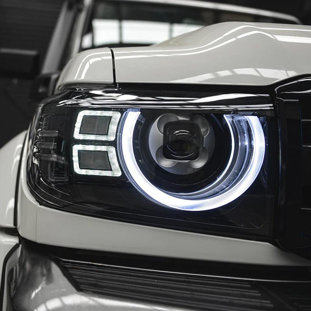 Toyota Land Cruiser 76/79 Series LED Headlight Set | Defender Style Upgrade