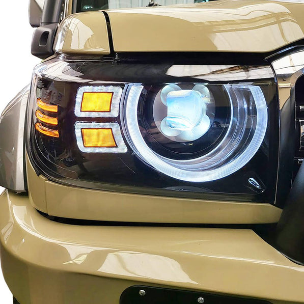 Toyota Land Cruiser 76/79 Series LED Headlight Set | Defender Style Upgrade