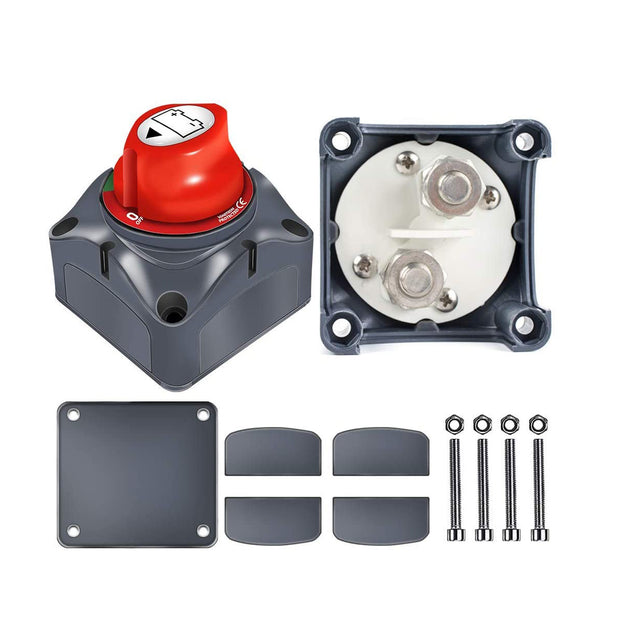 Lumeno Battery Cut Off Switch 12–48V DC – Heavy Duty 275A Isolator for 4x4, Dual Battery & Overlanding