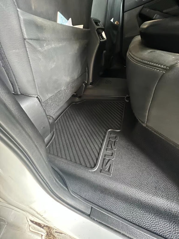 Isuzu D-Max Gen 7 Rubber Floor Mats (2022–Present) – Heavy Duty Moulded Set