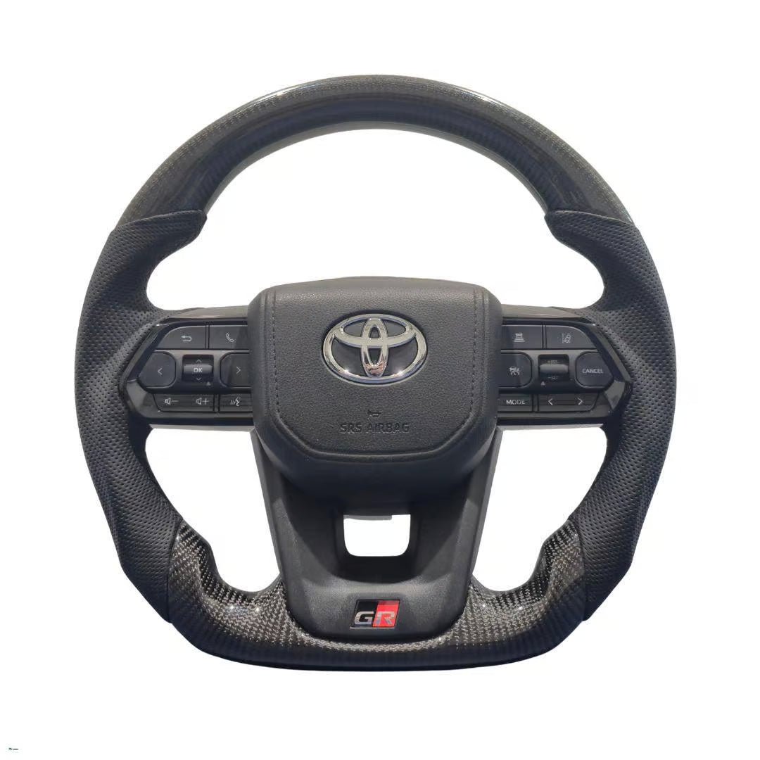 GR300 Black Forged Carbon Steering Wheel – Toyota Upgrade (Slipring Included)