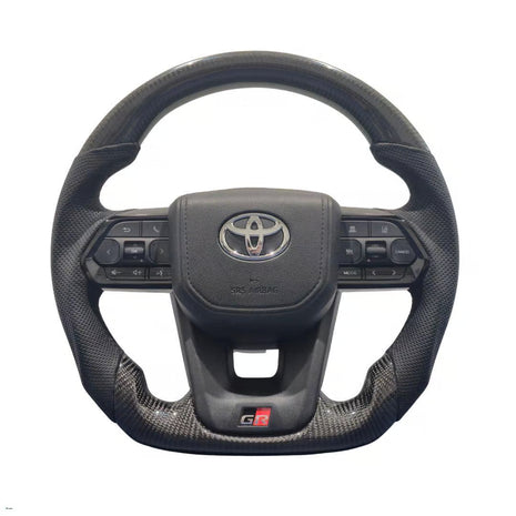 GR300 Black Forged Carbon Steering Wheel – Toyota Upgrade (Slipring Included)