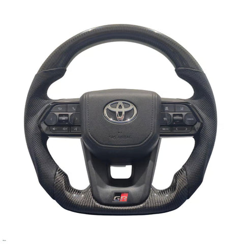 GR300 Black Forged Carbon Steering Wheel – Toyota Upgrade (Slipring Included)