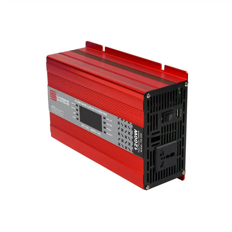 CS Pure Sine Wave Inverter 1200W 12V – Portable Power Inverter with AC Output (UK/SA Plug)