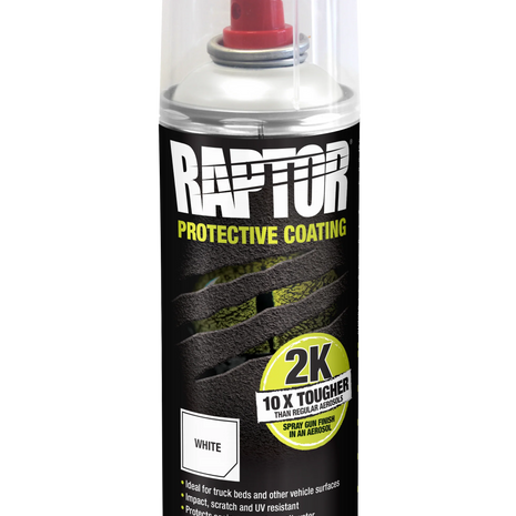 RAPTOR 2K Aerosol Protective Coating 400ml – Black Bedliner Spray