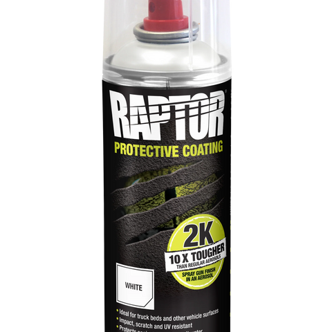RAPTOR 2K Aerosol Protective Coating 400ml – Black Bedliner Spray