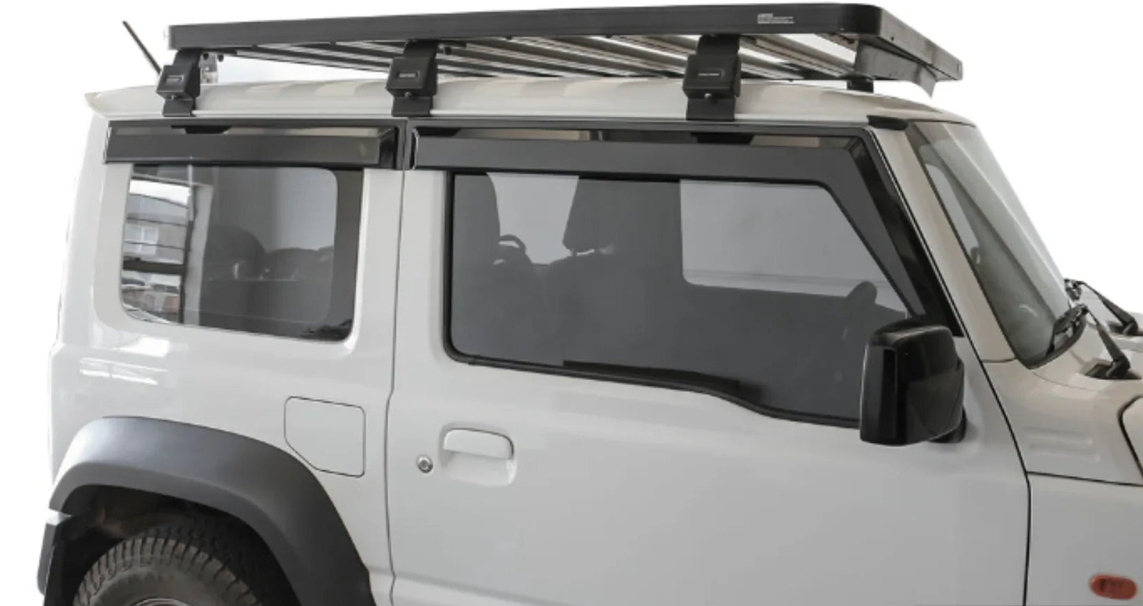 Suzuki Jimny 5/3 Door (2019+) Weather Guards – Gloss/Matt Black Wind Deflectors (4pc Set)