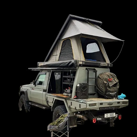 Quick Pitch Aluminium Roof Top Tent | Hard Shell RTT for Bakkies, SUVs & 4x4 Vehicles