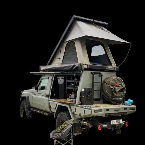 Quick Pitch Aluminium Roof Top Tent | Hard Shell RTT for Bakkies, SUVs & 4x4 Vehicles