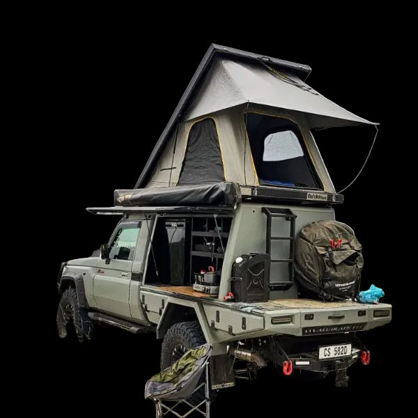 Quick Pitch Aluminium Roof Top Tent | Hard Shell RTT for Bakkies, SUVs & 4x4 Vehicles
