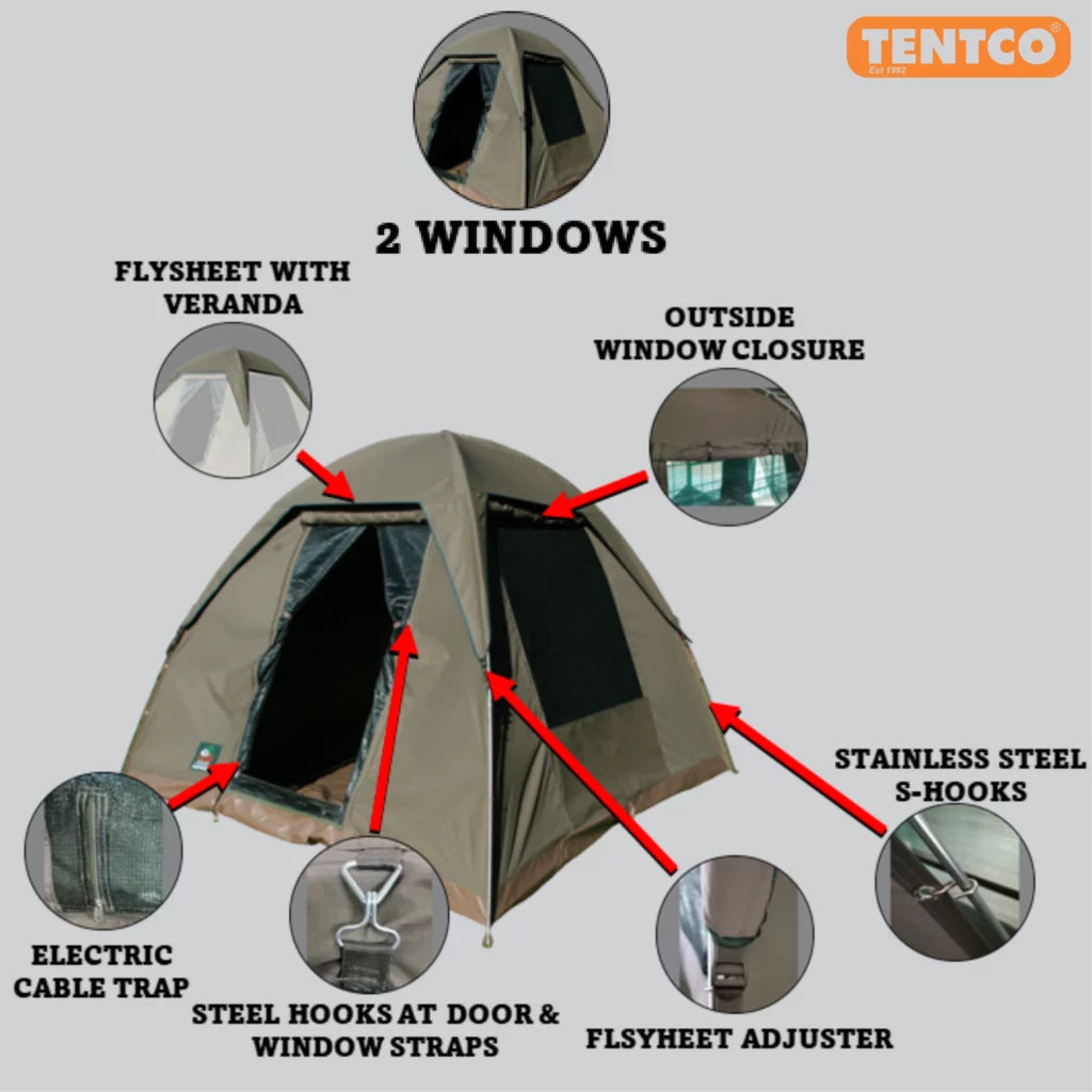 Senior Wanderer Bow Tent 3.0m x 3.0m – Lightweight Canvas Camping & 4x4 Overlanding Tent South Africa