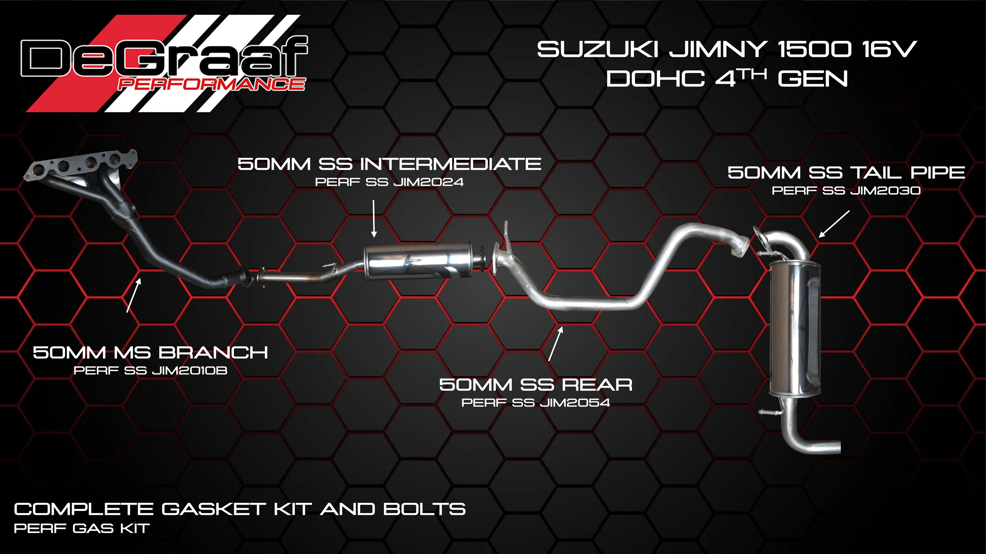 DeGraaf Performance Exhaust for Suzuki Jimny & Diesel Models