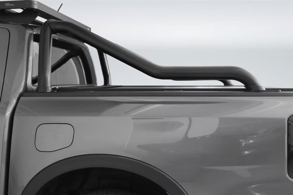 Artav Ford Ranger Next Gen Sweep Back Sports Bar Black - Double Cab Model Only 2023+  (Fits with SecuriLid M/E and OEM Tonneau Cover)
