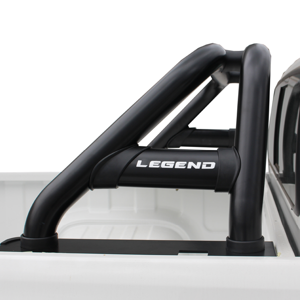 Artav Toyota Hilux LEGEND Oval Sports Bar Double Cab & Extended Cab Black