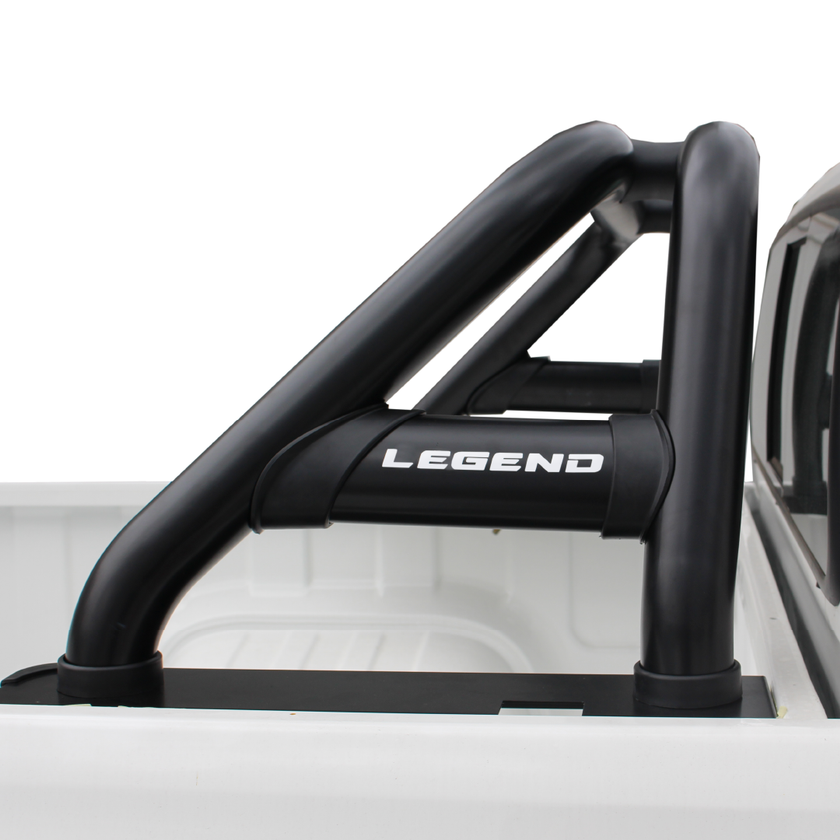 Artav Toyota Hilux LEGEND Oval Sports Bar Double Cab & Extended Cab Black