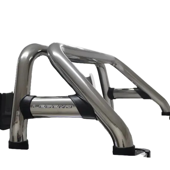 Artav Toyota Hilux LEGEND Oval Sports Bar Double Cab & Extended Cab Black 2016+