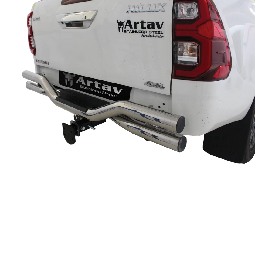 Artav Toyota Hilux Rear Step Stainless (Sold WITHOUT Towbar)