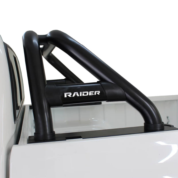 Artav Toyota Hilux Sports Roll Bar D/C & E/C Stainless (Black Base Plates)2016+