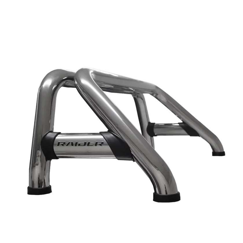 Artav Toyota Hilux Sports Bar Stainless (Black Base Plates) 2006-2015
