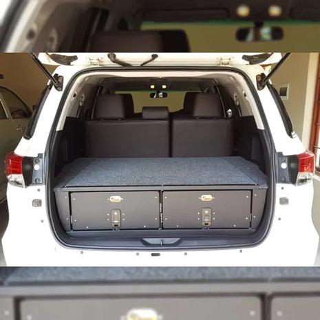 Twin Drawer System – Toyota Fortuner / 4Runner (Compact SUV Storage Solution)