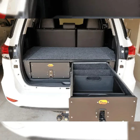 Twin Drawer System – Toyota Fortuner / 4Runner (Compact SUV Storage Solution)