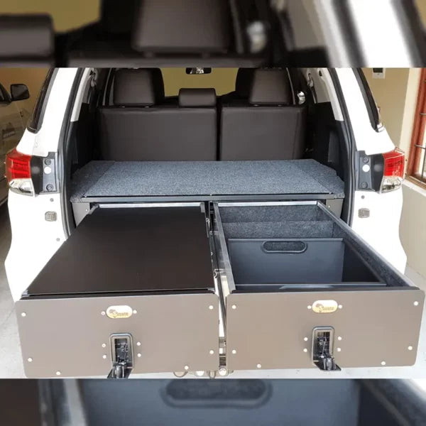 Twin Drawer System – Toyota Fortuner / 4Runner (Compact SUV Storage Solution)