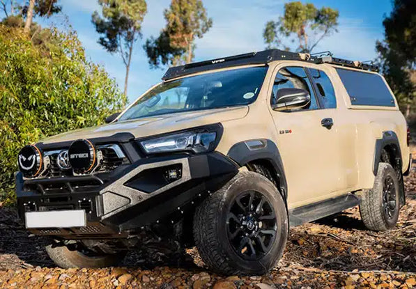 Toyota Hilux GD6 Extra Cab Roof Rack (2016–2025) – Stainless Steel | Satin Black