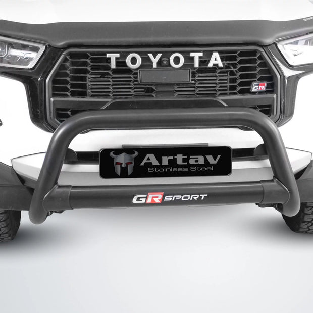 Artav Toyota Hilux GR-S3 (GR Sport) Nudge Bar Black (Includes Top Support Brackets) 2024+