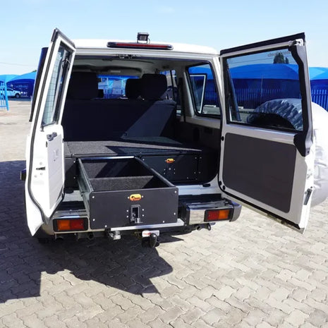 Twin Drawer System – Toyota Land Cruiser 76 (LC76) Heavy-Duty Storage Solution