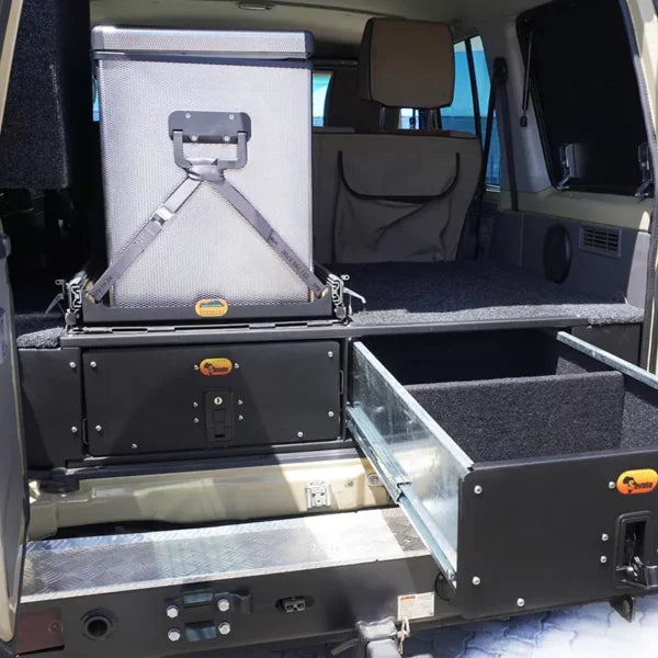 Twin Drawer System – Toyota Land Cruiser 76 (LC76) Heavy-Duty Storage Solution
