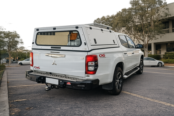 MCC Rocker Rear Steel Bumper with Towbar – Mitsubishi Triton – 2019–Current