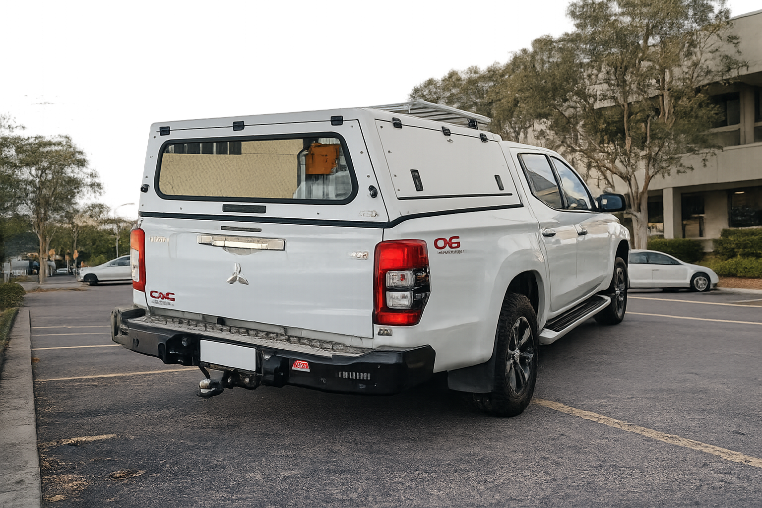 MCC Rocker Rear Steel Bumper with Towbar – Mitsubishi Triton – 2019–Current