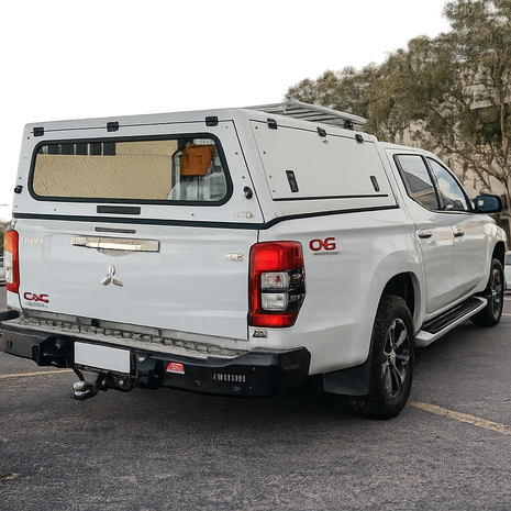 MCC Rocker Rear Steel Bumper with Towbar – Mitsubishi Triton – 2019–Current