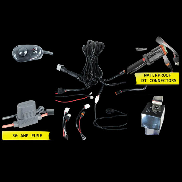 EFS VividMax Wiring Loom Kit | Plug & Play Harness for LED Spotlights & Light Bars