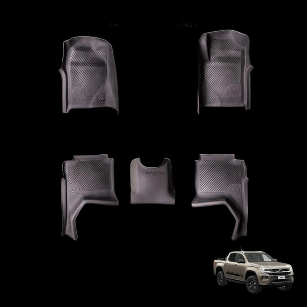 Next Gen Volkswagen Amarok Rubber Floor Mats – Heavy Duty Moulded Set