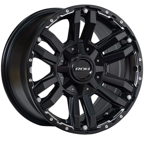 ROH Vapour 4x4 Wheels – Matt Black Twin 6-Spoke Rims (16”, 17”, 18”)