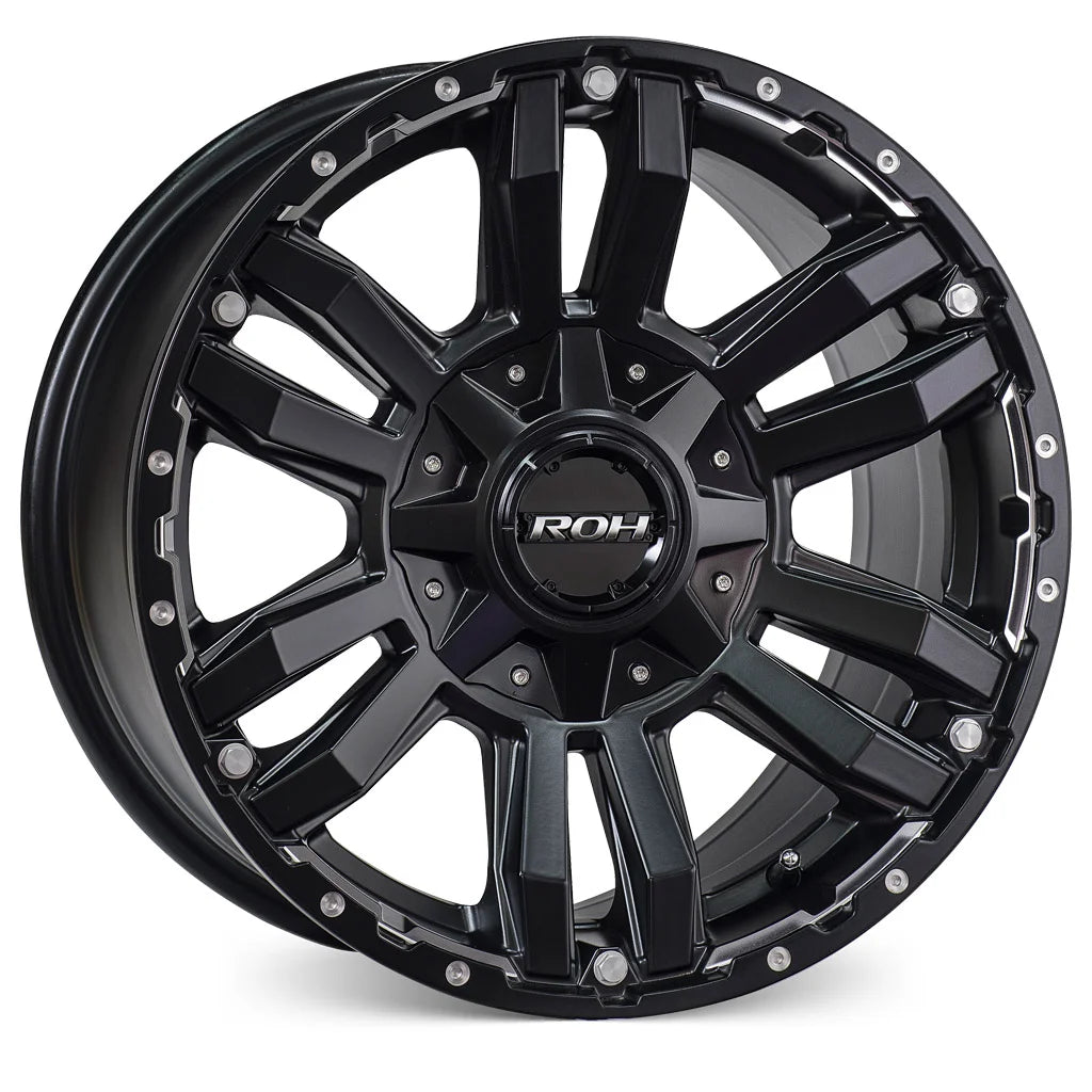 ROH Vapour 4x4 Wheels – Matt Black Twin 6-Spoke Rims (16”, 17”, 18”)