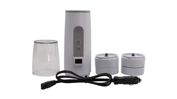 12V Portable Coffee Maker – Car Espresso Machine for Camping, 4x4 & Travel | Compatible with Pods & Ground Coffee