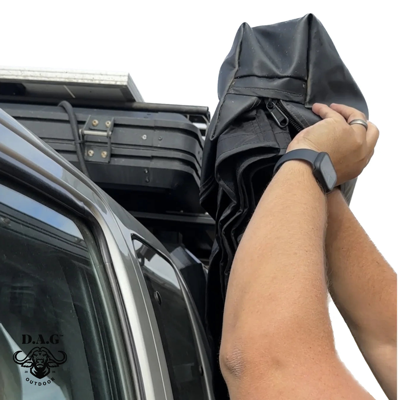 D.A.G XL 2.5M 270° Buffalo Wing Awning – Heavy Duty Vehicle Awning